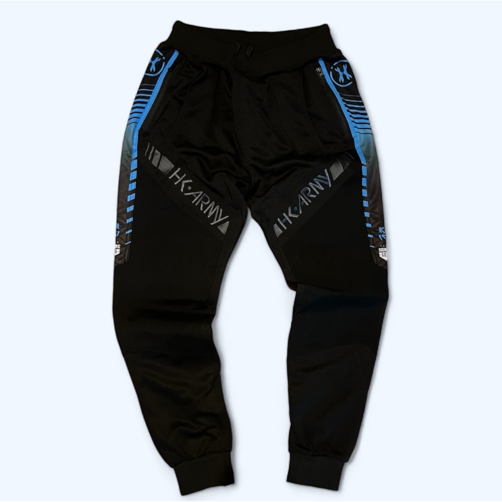 HK ARMY - MENS Black and Blue Paintball Pants - MEDIUM